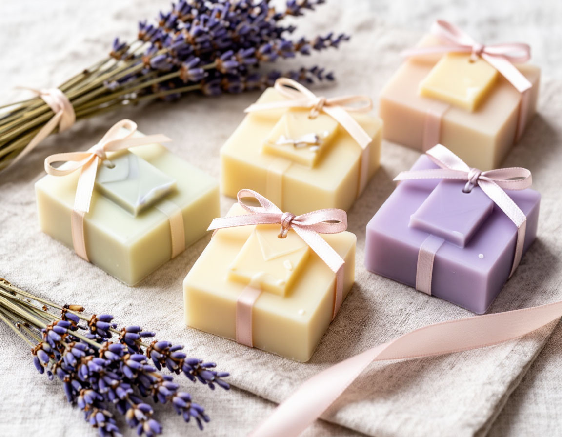 Набор аромасаше ручной работы из воска в подарочной упаковке